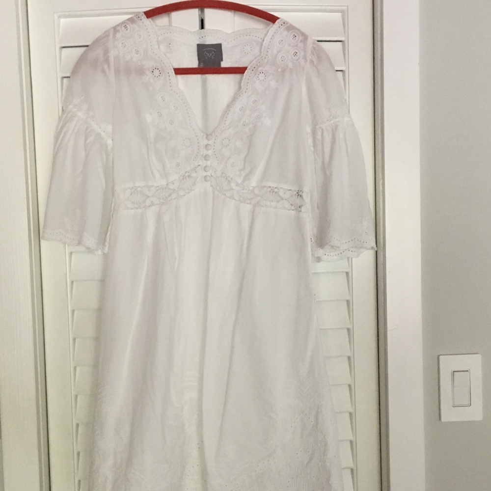 Anthropologie white spring/summer dress like new